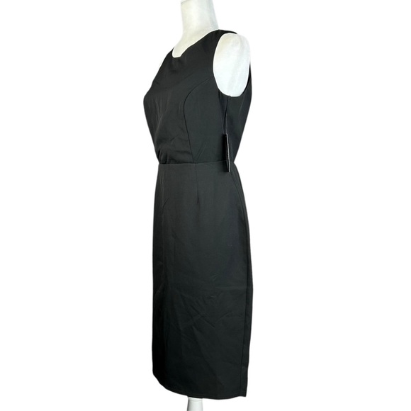 NEW LuLu's Black Open Back Midi Dress Large Bow Evening Formal Party - Picture 6 of 13